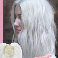 New eamle ilk-Bae Hair Topper Fringe Hairpiece traight Clip in Forehead Topper with Wipy Bang Extenion. 