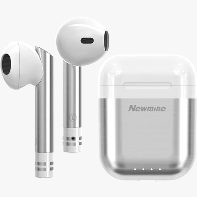 Latest_Newmine R7 Bluetooth Earphone True Wireless Headset with Charging Cabin Sport Stereo Built-in Microphone Touch Earbuds. WD Mall