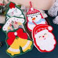 1/2/3Pcs Cute Christmas Hand Towels Absorbent Kitchen Towel Cute Xmas Home Decor Snowman Xmas Tree Kids Hanging Towel Bathroom Towel. 