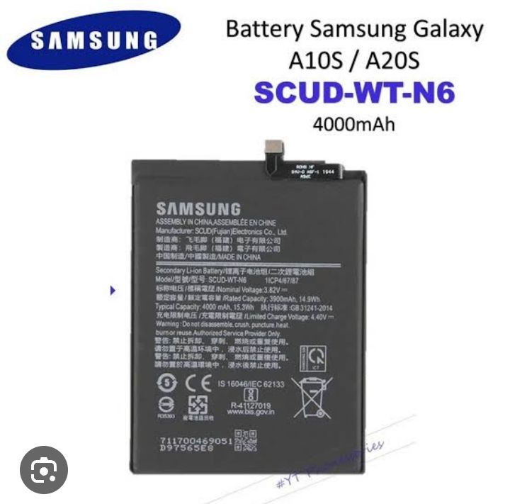 Samsung A10s / A20s Battery Replacement SCUD-WT-N6 Battery with 4000mAh Capacity-Black