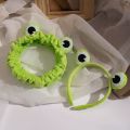 Funny Frog Makeup Headband Wide-brimmed Elastic Hairbands Cute Girls Hair Bands Women Hair Accessories Girls Hairband. 