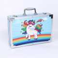 Unicorn 145 Pcs Kids Art Set Stylish Artists Sketching & Painting Provides Sketch Coloring, Drawing, Painting with Aluminum Unicorn Design Case. 