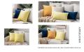 Cushion Covers Set for Sofa- Pack of 6 - 17 X 17 Inches - Cotton Jersey - Square Shape Without Filling. 