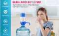 Manual Water Pump Dispenser For 19 liter Water Cans Large - Blue & White( large size). 