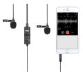 Boya by M1 professional collar microphone & TIKTOK microphone Lavalier 3.5mm Audio Video Record Lapel Mic for- Android Smartphone PC. 