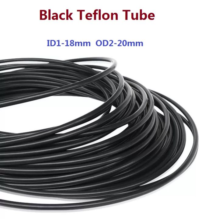 Black Teflon Tube 1-18mm PTFE Tube High Temperature Resistant Corrosion Ptfe Tube-1/2 Meter