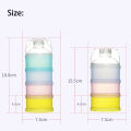 3/4 Layers Feeds Formula Dispenser Twist-Lock Stack able Milk Powder Box Baby Food Storage Container for Toddlers no Powder Leakage. 