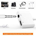 USB Type C to 3.5mm Audio Adapter With Charging Port 2 in 1 Dual Port Aux Headphone Jack Connector For Type-C Models | Earphone Converter Aux Audio Sound Cable With Type-C Charging Jack Headset Splitter Music Converter - High Quality. 