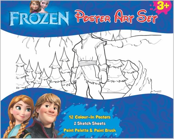 Poster Coloring Frozen Fever