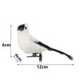1/2PCS Handicraft Wedding Supply Home Decor Artificial Animal Simulation Parrot Real Feathers Bird Model. 