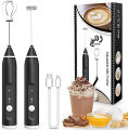 Coffee Beater 2 in 1 Rechargeable Electric Handheld Mixer | USB Milk Frother & Egg Beater | 3 Speed Cordless Coffee Whisk | Portable Latte Foamer for Cappuccino, Eggs, Drinks | USB Charging, Lightweight, Easy to Clean, Multi-Use Kitchen Tool. 