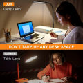 1pc Flexible LED Desk Lamp - Swing Arm Table Light with Clamp, Eye-Caring Gooseneck Task Light, USB Power Cord with Switch, Adjustable Brightness, Energy-Efficient, Space-Saving Design for Home Office - Eid Al-Adha Mubarak Gift Idea. 