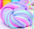Best Rainbow Fluffy Slime With Borax Powder. 