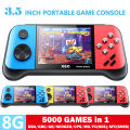 X60 Handheld Video Game Console Gamepad 3.5 Inch LCD Screen Game Player 5000 Games For FC/SFC/MD/GB/GBC/GBA/CPS1/CPS2/IGS/NEOGEO. 