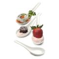 (Set of 6)  Soup Spoons Ceramic,Soup Spoons Set for Miso Dessert Pho Wonton Dumpling, Small Appetizer Spoon Set,. 
