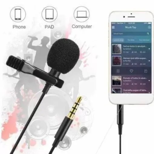 Wired%203.5mm%20Clip-on%20Lapel%20Microphone,%20Collar%20Mic%20for%20Mobile,%20Laptop,%20DSLR,%20Studio%20Recording%20-%20Image%202