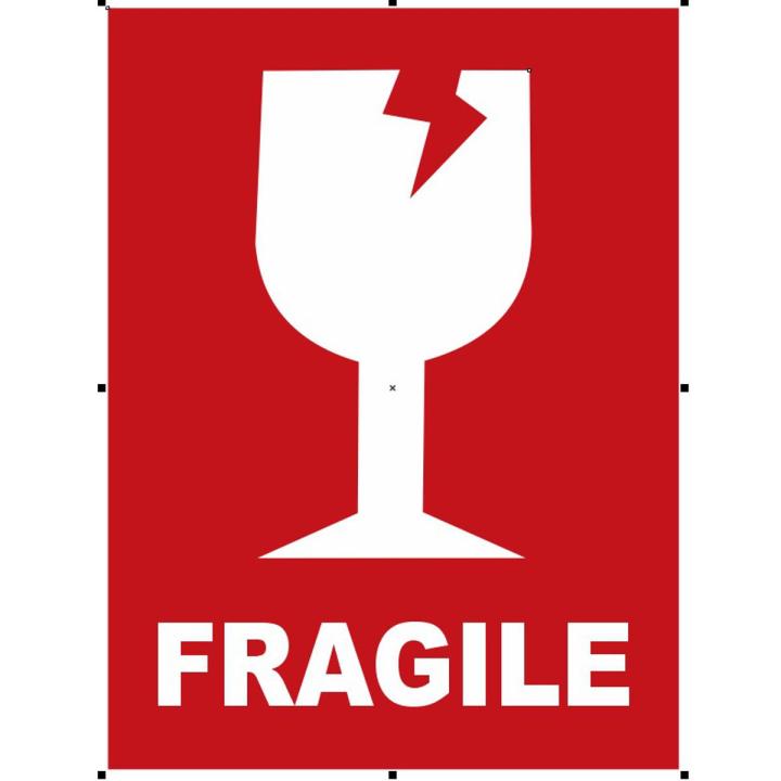 Pack of 100 Handle with Care Fragile Sticker - Fragile Sticker - Glass Packing Label - Sensitive Product Packing Label - Stickers - Pack of 100