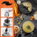 Geepas 1200W Compact Food Processor | Multifunctional Electric Chopper with Shredder & Grater Attachments | 1.2L Bowl Capacity | Stainless Steel & Dough Blades Included - 2 Years Warranty. 