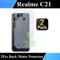 Realme C21 Back Matte Protection Soft Skin Sheet Soft Film Protection For Realme C21 - 2Pcs. 