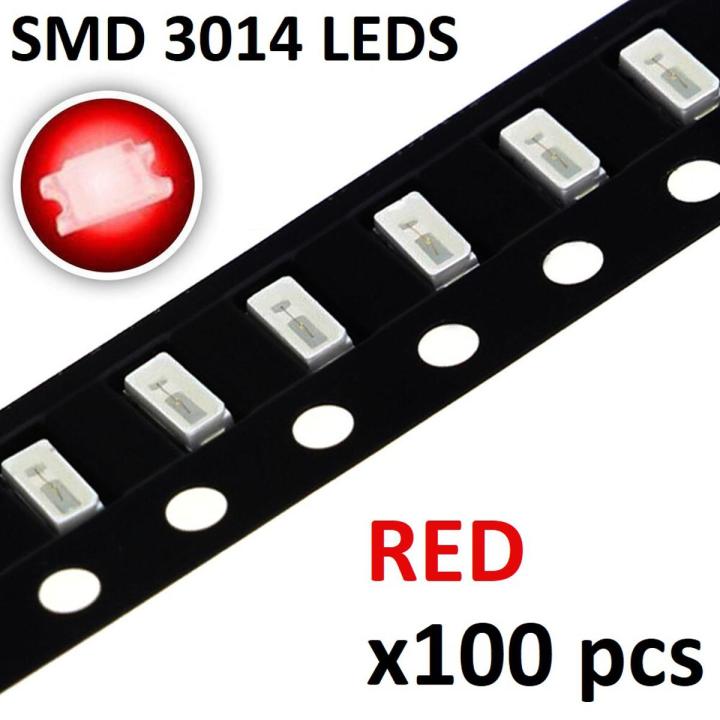 100pcs Super Bright 3014 SMD LEDS RED GREEN BLUE
