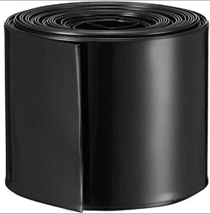 Uxcell 40mm Dia 3:1 Black Polyolefin Heat Shrink Tubing Tube Sleev Wrap Black 1M