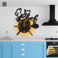 BB Bargain Bazzar Wall Clock 3D  Wooden Watch DIY Design Decoration Quartz Numeric For Home Decor Living Room And Offices And For Gifts. 