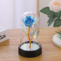 Lifelong Artificial Rose Unique Foil with Acrylic Cover Eternal Flower LED Decorative Foil Rose for Wedding Birthday Party. 