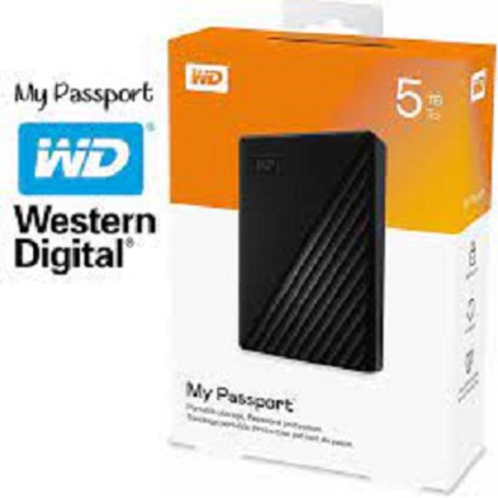 WD 5TB My Passport Portable External Hard Drive HDD, USB 3.0