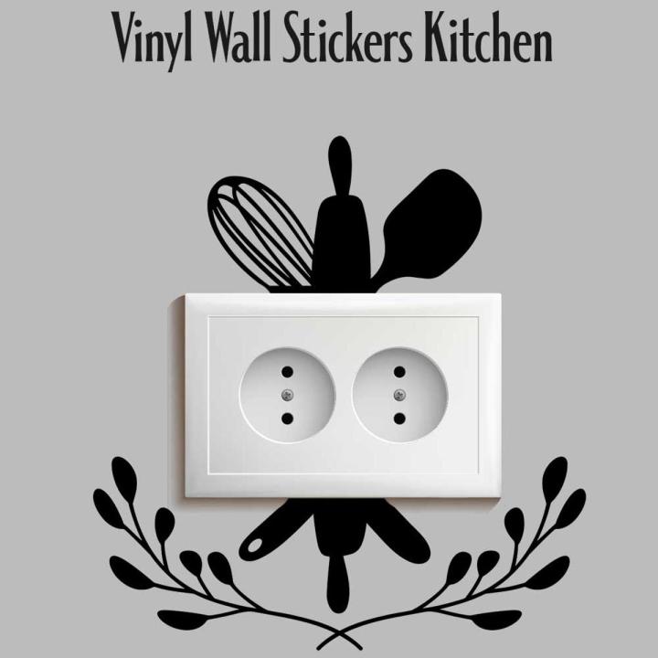 Switch Board Kitchen Stickers Wall Decal, Wall Art Stickers, Decoration for Living Room, Vinyl Sticker