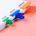 【HOT】 12/30Pcs Plastic Binder Clip Long Tail Clips 22/31/50/63Mm Clamp Paper Clips Hand Book Photos Tickets Organizer Stationery Clips. 