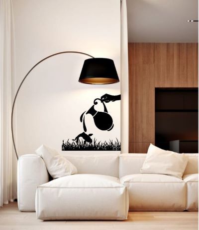 Water on a panting fish from a pot full of water A sentimental adorable vinyl sticker artwork