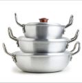 King Cook Baby Wok Karahi Set - Pack of 3 pcs | Premium Cookware Set with Lids | Trending Kitchen Essential. 