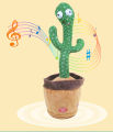 Funny Dancing Cactus Toy 120 Songs Talking Record Repeat USB Charging Child Plush Toys Birthday Present Lovely Education Gift. 