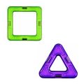 Magnetic Designer Toy Kids Educational Toys Plastic Creative Bricks Enlighten Magnetic Building Blocks. 