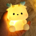 LED Luminous Cartoon Little Dragon Night Light Toys Portable Kids Bedroom Bedside Desk Light Atmosphere Lamp Decor. 