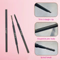 C-blue ultra fine triangle eyebrow pencil automati, double ended brow pencil with blush waterproof long lasting no blooming. 