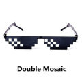 INS Black Thug Life Glasses Beach Glasses Thuglife 8bit Men New Mosaic Glasses Two-dimensional Sunglasses. 