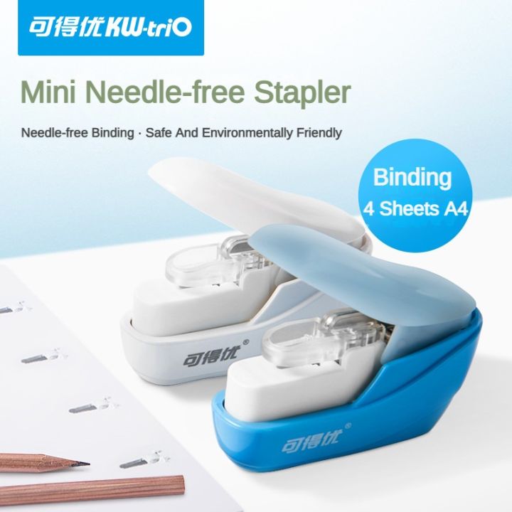 No Nails Staple Stapler Without Staple Mini Book Paper Stapleless Stapler Stapling Machine Stationary Office School Supplies Absurd Zon