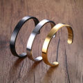 Steel Golden trendy Design Kara Hand band Bracelet for men and girls. 