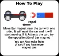 2 Sets Magnet Moving Toy Car Repulsive Magnetic Moving Car Magnetic Moving Car Toy Funny Learning Education Physics Experiment Toy With Bar Magnet. 