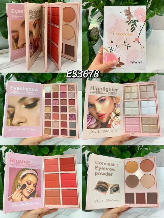 Mocullare%204%20In%201%20Makeup%20Book%20Palette%20With%20Eyeshadow,Blusher,Highlighter,%20Lipstick%20And%20Concealer%20Mocallure%204in1%20Makeup%20Glamour%20Palette%20Ultimate%20Book%20All%20in%20One%20Blush,%20Eye%20shadow,%20Contour%20&%20Highlighter%20Set%20-%20Image%204