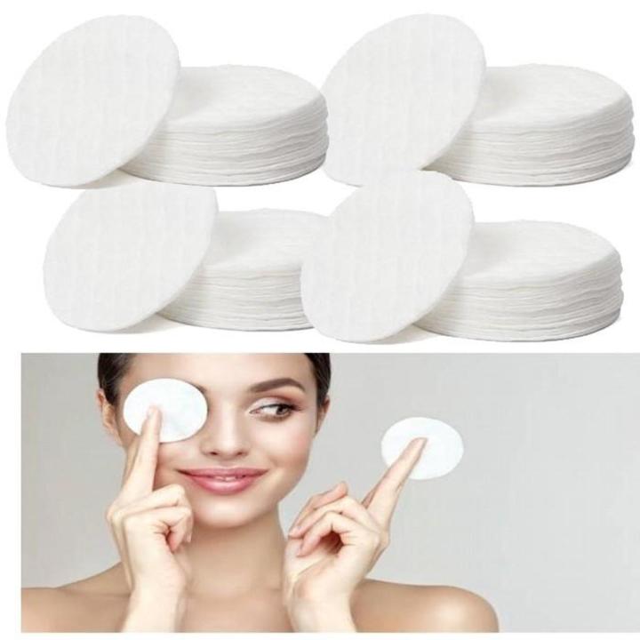 80 Pcs Cosmetic Make Up Facial Cotton Pads Double-Side Can be Used With Micellar Water