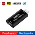 HDMI Video Capture Card  4K  USB 2.0 for DSLR, PlayStations, Camcorders, TV Box, Live Streaming. 