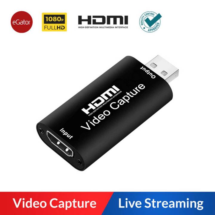 HDMI Video Capture Card  4K  USB 2.0 for DSLR, PlayStations, Camcorders, TV Box, Live Streaming