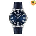 Tissot Carson Premium Quartz Blue Dial with Blue Leather Strap Men's Watch - T122.410.16.043.00. 