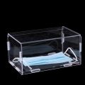 【HOT】 1Pc Disposable Mask Storage Box, Acrylic Transparent Flip Dustproof Portable Organizer. 