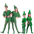 COS Halloween Green Elf Robin Hood Character Costumes Adult and Child Peter Pan Peter Pan Costumes. 