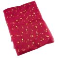 Net Jaali Fabric with Gold Glitter - 2 Yards Length. 
