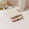 100%new celebrity trend+In stock+COD Luxury Liquid Silicone Phone Case For iPhone 11 12 13 14 15 Pro Max Shockproof Bumper Back Candy Lens Protection Cases Cover. 