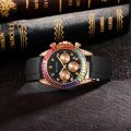 Pintime brand fashion business luxury, timepiece, silicone, quartz men's watch. 